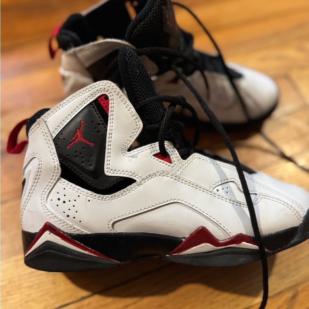 Nike Kids Shoes White and Black with Red Accents
